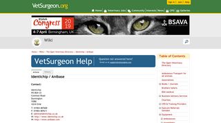 Identichip / Anibase - The Open Veterinary Directory - Site Root ...