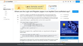 Where are the Login and Register pages in an AspNet Core ...