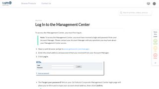 Log In to the Management Center - LogMeIn Support - LogMeIn, Inc.