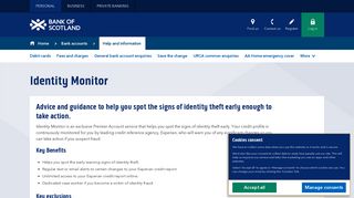 Identity monitor - Bank of Scotland