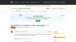 PreAuthN and complete custom login page · Issue #168 ... - GitHub