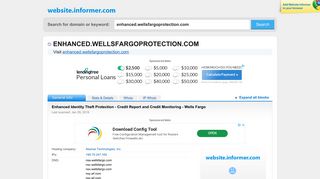 enhanced.wellsfargoprotection.com at WI. Enhanced Identity Theft ...