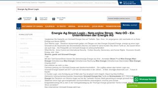 Energie Ag Strom Login - Netz-online Strom · Netz OÖ - Ein ...