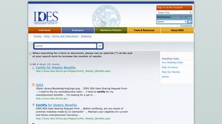 Search Results : certify - IDES - Illinois.gov