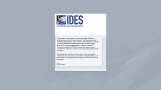 IDES Gateway - Login