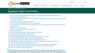 KeyBank Debit Card FAQ's - Questions and Answers - Illinois.gov