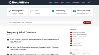 FAQs Archive - iDevAffiliate KB & FAQ