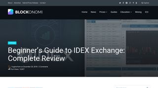 The Complete Beginner's Guide to IDEX Review 2019 - Is it Safe?