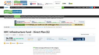 IDFC Infrastructure Fund - Direct Plan (G) [14.630] | IDFC Mutual Fund ...