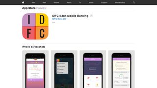 IDFC Bank Mobile Banking on the App Store - iTunes - Apple