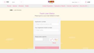 Loan Tracking - IDFC Bank