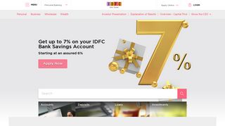 Personal Banking, Consumer Banking Services in India @ IDFC Bank