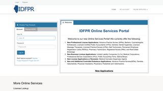 Online Services Portal - eLicense Online