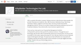 IDfy(Baldor Technologies Pvt Ltd) | F6S
