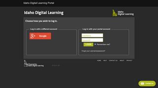 login - Idaho Digital Learning Portal