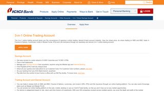 3-in-1 Online Trading Account | Open Online Trading ... - ICICI Bank