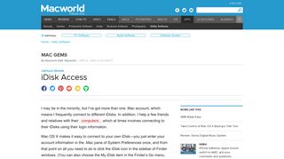 iDisk Access | Macworld