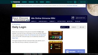 Daily Login | Idle Online Universe Wiki | FANDOM powered by Wikia