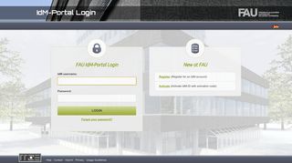 FAU IdM-Portal Login - CAS – Central Authentication Service