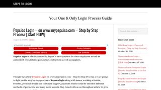 Pepsico Login on www.mypepsico.com – Step by Step Process [Start ...