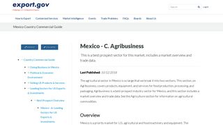 Mexico - C. Agribusiness | export.gov