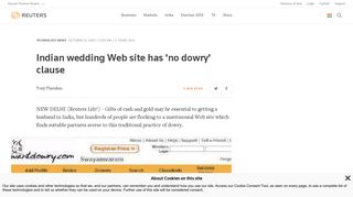 Indian wedding Web site has 'no dowry' clause | Reuters