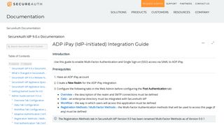 ADP iPay (IdP-initiated) Integration Guide - SecureAuth IdP 9.0.x ...