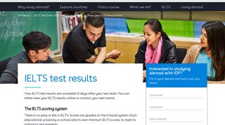 Check your IELTS Result Online | IDP Nepal - IDP USA