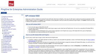 PingOne for Enterprise Administration Guide - IdP-initiated SSO