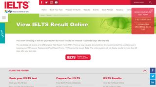 View IELTS Results Online | IDP IELTS