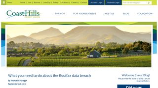 What you need to do about the Equifax data breach | CoastHills Credit ...
