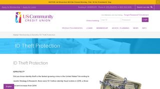 Identity Theft Protection | IDProtect Security — US Community Credit ...