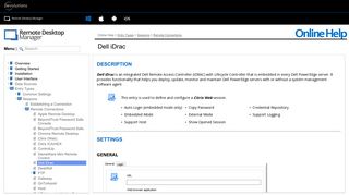 Dell iDrac - Remote Desktop Manager