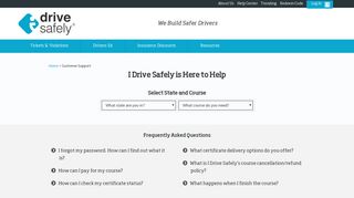 I Drive Safely – Customer Support