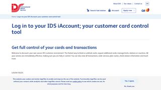Log in to get control of your cards and transactions| IDS-Q8