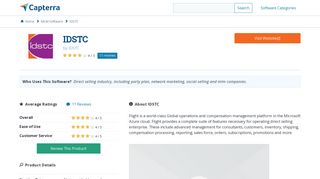 IDSTC Reviews and Pricing - 2019 - Capterra
