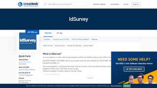 IdSurvey Reviews, Pricing and Alternatives | Crozdesk