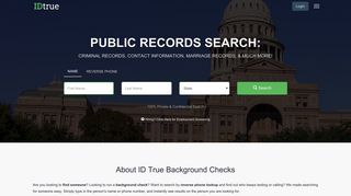 ID True: Background Check & Reverse Phone Lookup
