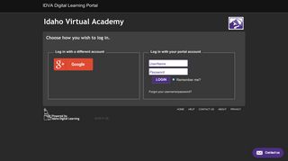 login - Idaho Virtual Academy - Idaho Digital Learning Portal