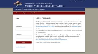 Log in to Search - Maryland.gov