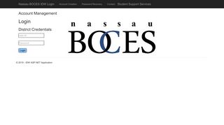 Login - Nassau BOCES IDW ASP.NET Application