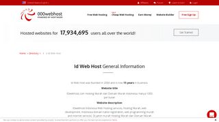 Id Web Host reviews 2019 - 000Webhost