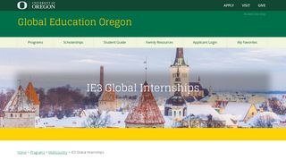 IE3 Global Internships | Global Education Oregon