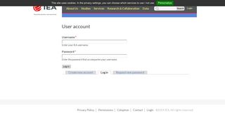 User account | IEA