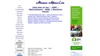 jobs.iebc.or.ke/ - IEBC - iRecruitment - IEBC | Elections Portal