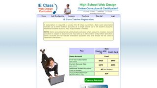 Sign Up! - IE Class High School Web Design Curriculum & Certification