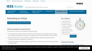 Submitting an Article - IEEE AccessIEEE Access