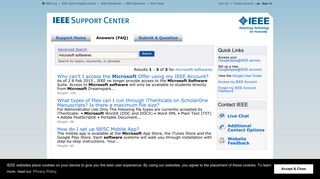 microsoft - IEEE Support Center
