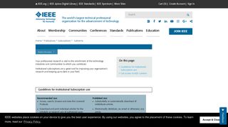 IEEE - IEEE Institutional Subscriptions