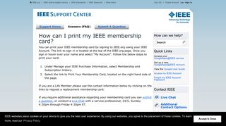 How can I print my IEEE membership card? - IEEE Support Center